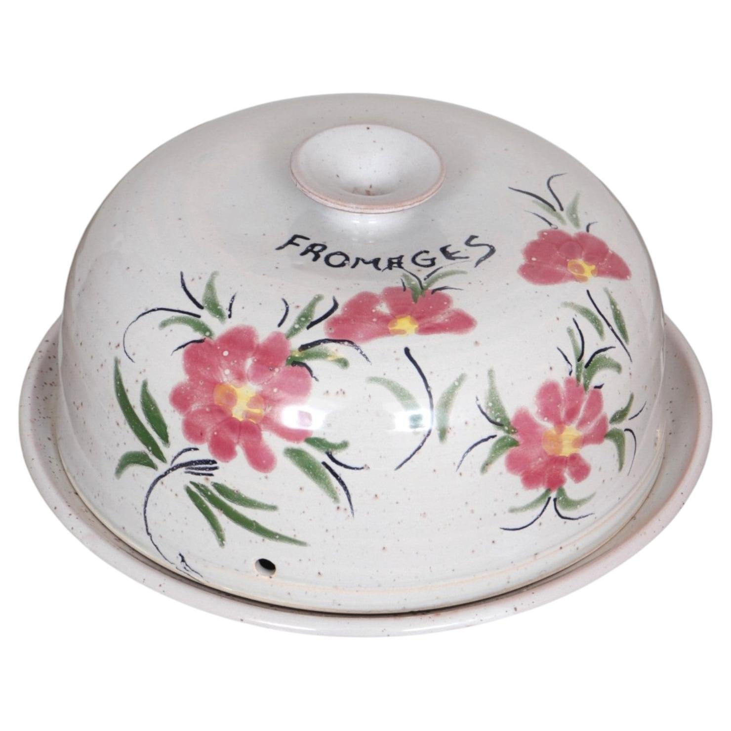 French Stoneware Fromage Dish For Sale