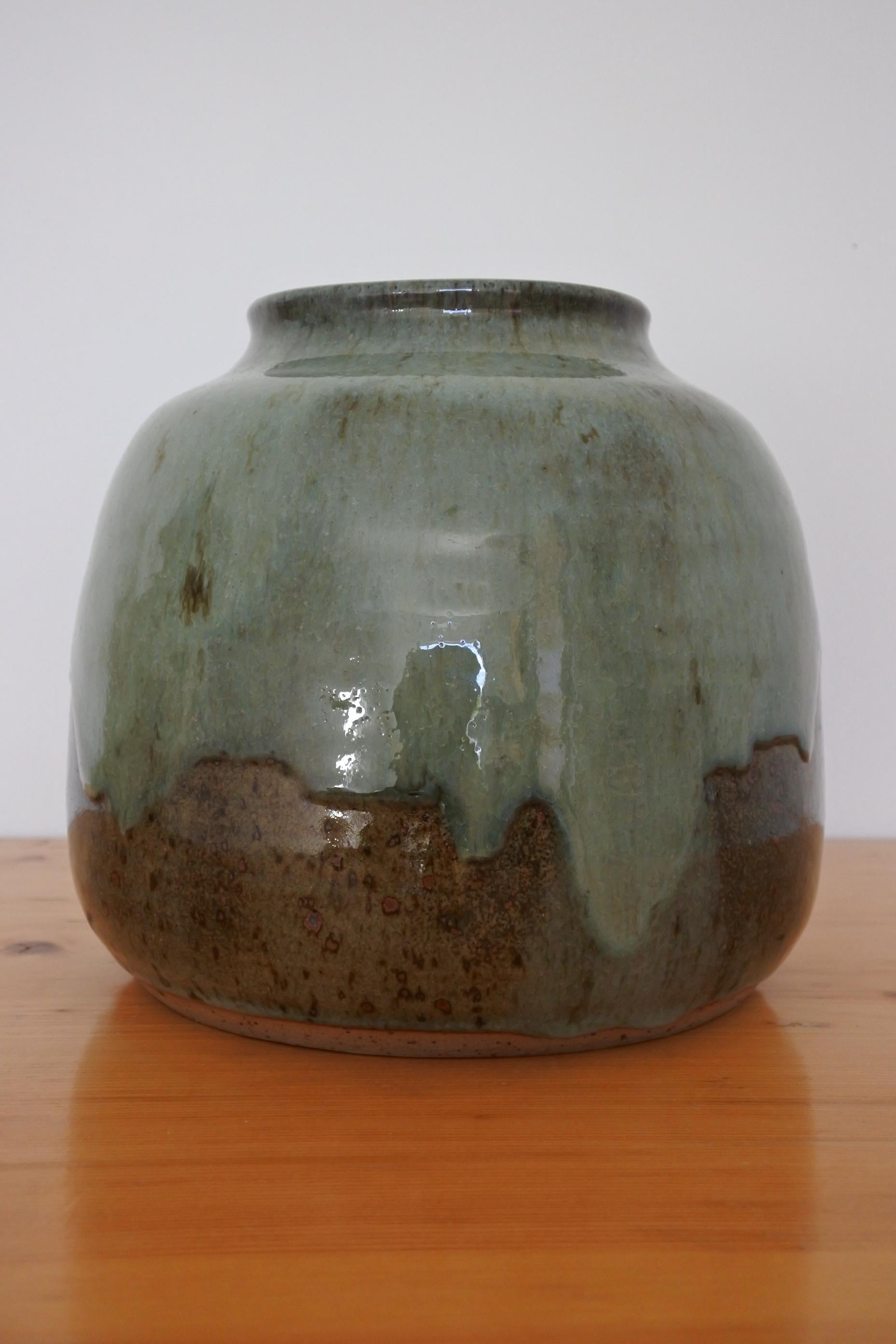 Late 20th Century French Stoneware Vase from La Borne, France, 1970s