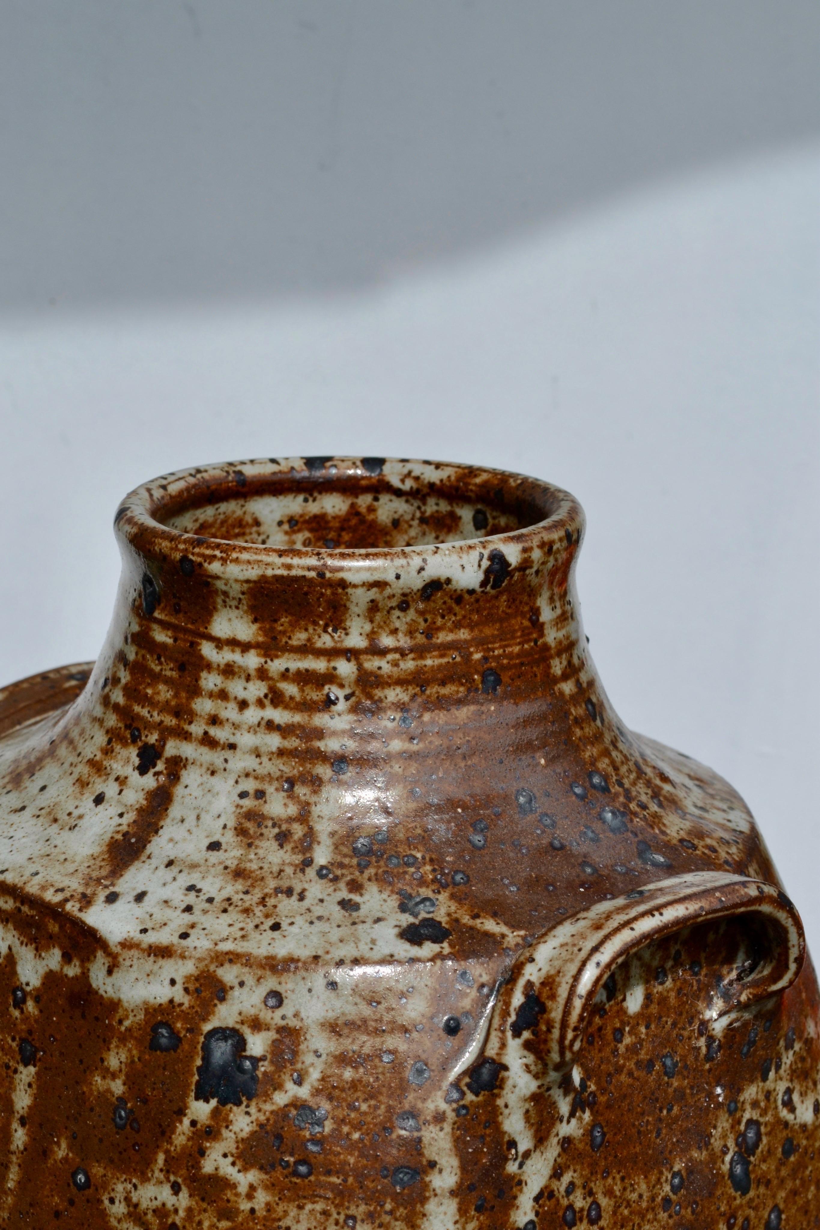 French Stoneware Vinegar Jar, La Borne, 1950s In Good Condition For Sale In SOTTEVILLE-LÈS-ROUEN, FR