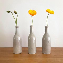 French Stoneware Wine Bottles