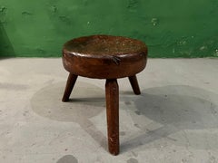 French Stool, 1900s, Oak, Antique/ Perriand Style