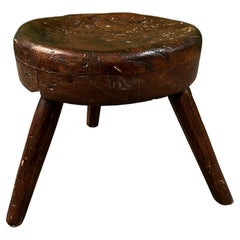 French Stool, 1900s, Oak, Antique/ Perriand Style
