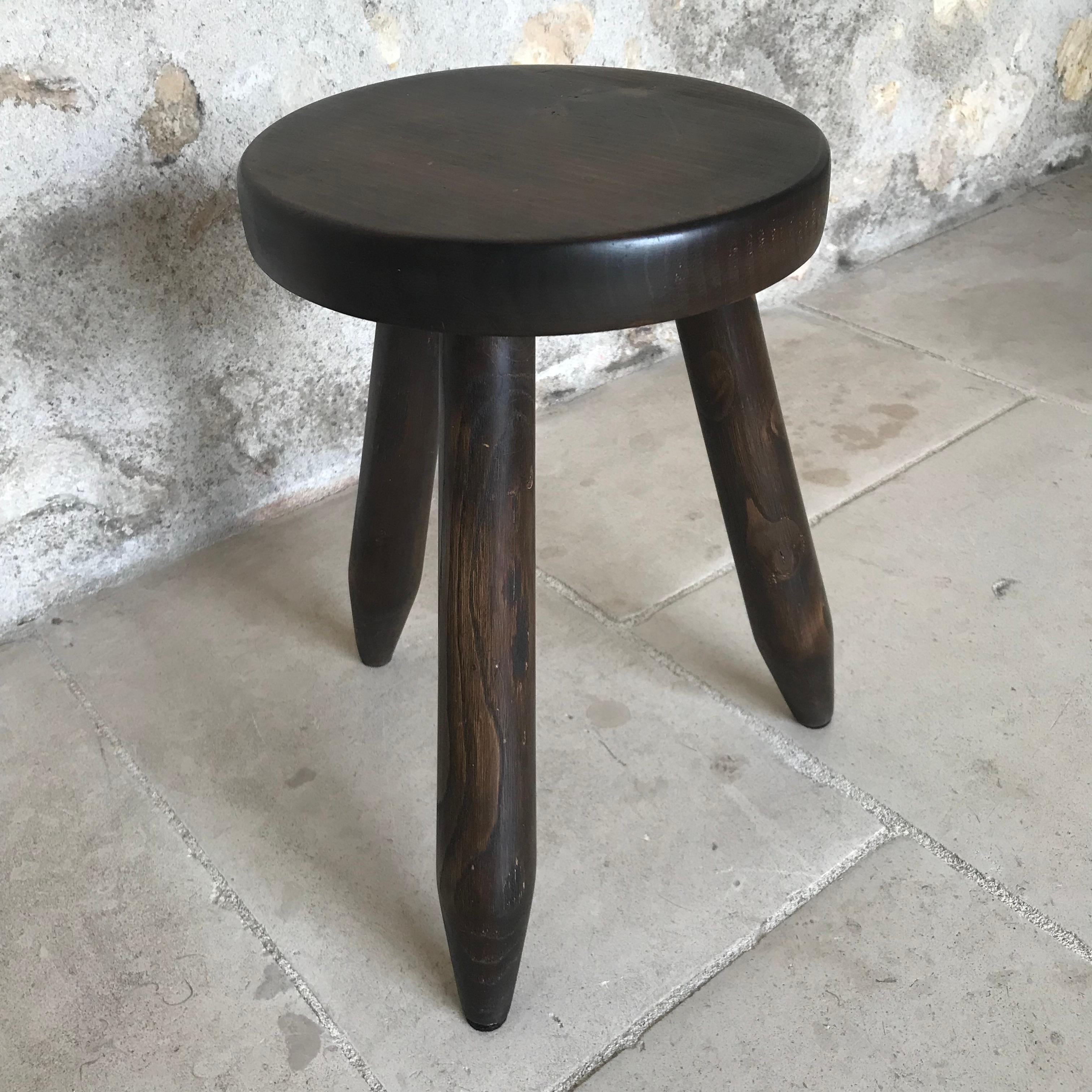 French stool from the 60 S In Good Condition For Sale In PARIS, FR