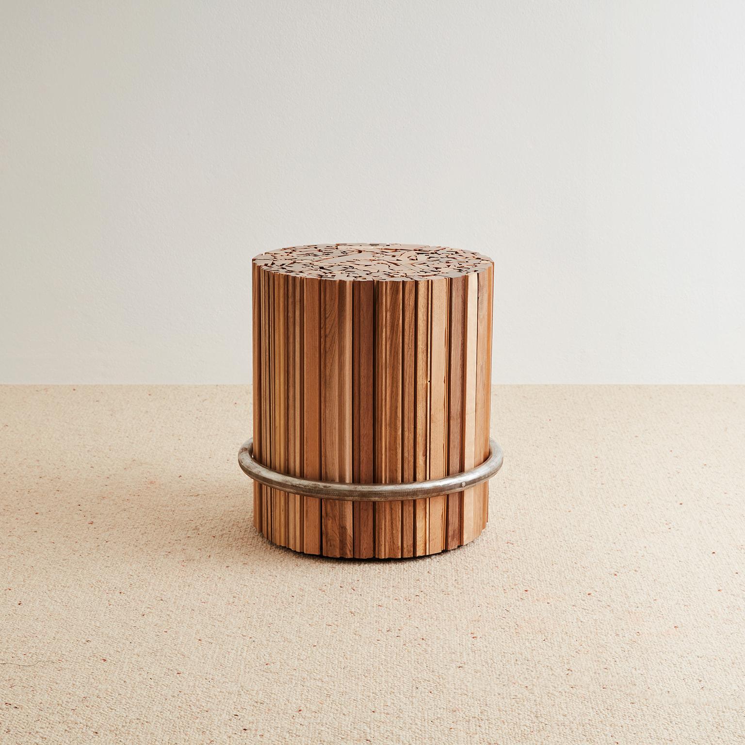 Modern French Stool 'Moulures' For Sale