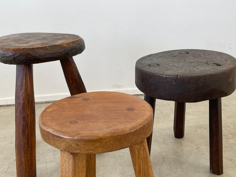 Oak French Stools For Sale