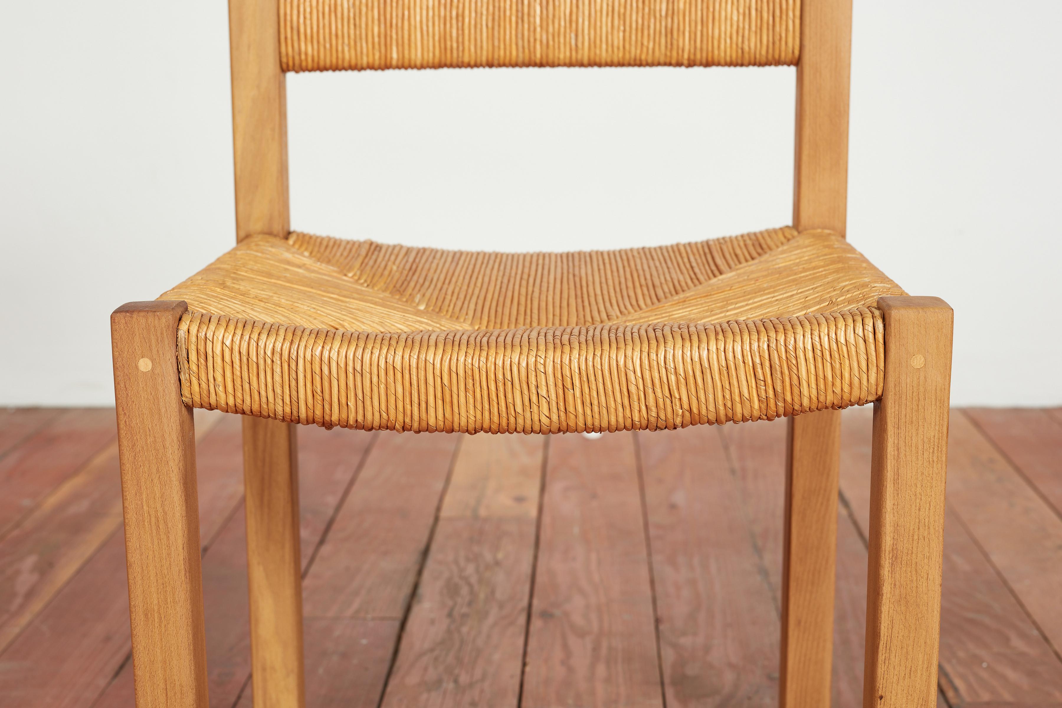 French Straw Dining Chairs - Set of 8  For Sale 6