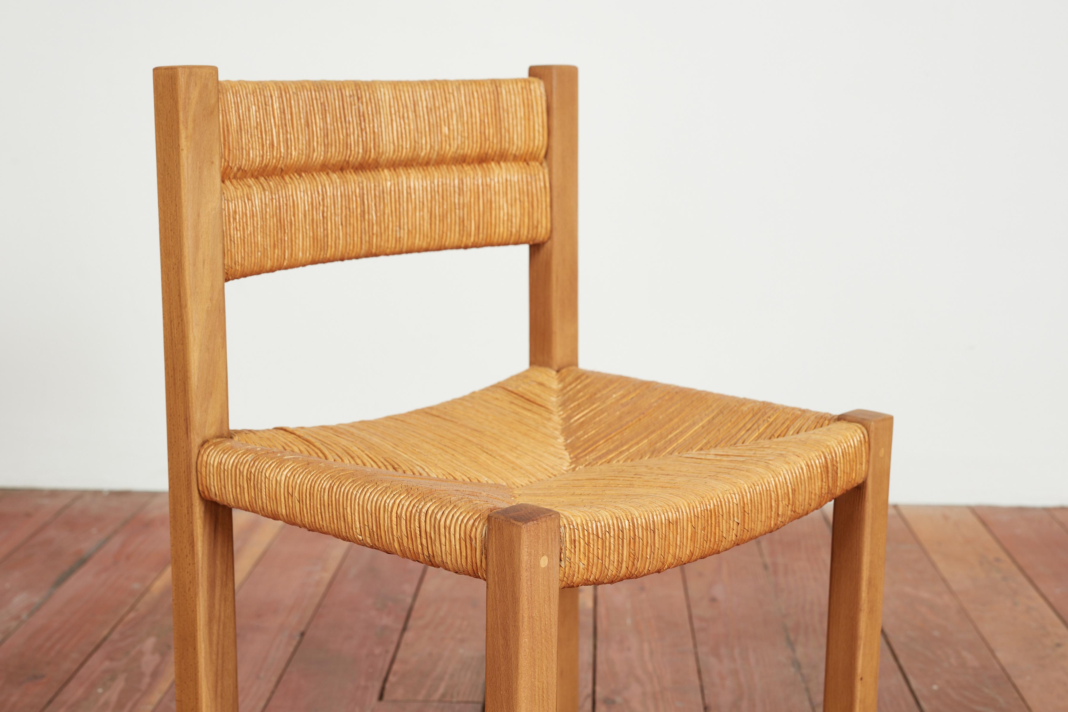Sedie da pranzo in paglia francese - Set di 8 in vendita 8