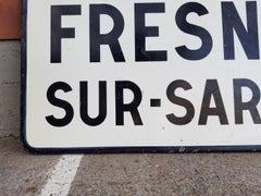 French Street Sign Porcelain on Steel