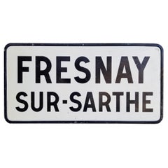 Vintage French Street Sign Porcelain on Steel