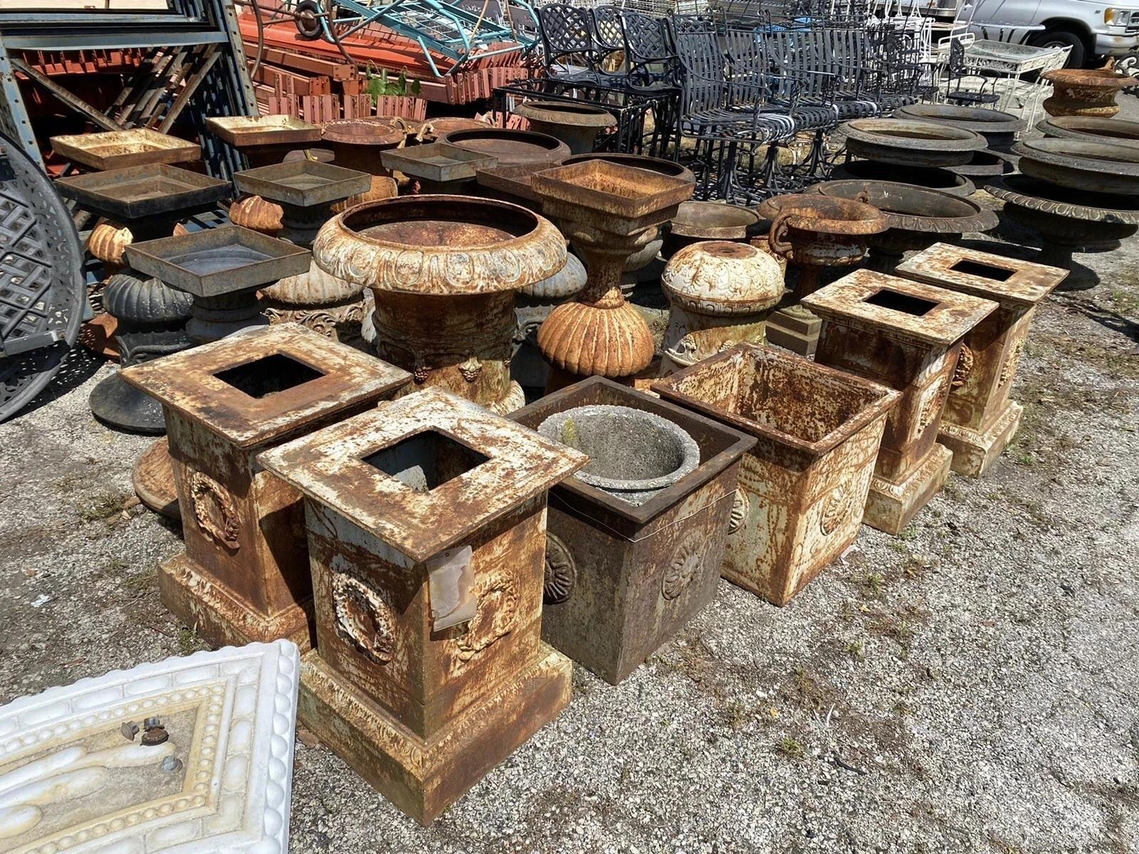Fioriera da giardino in ghisa Campana in stile francese da 62