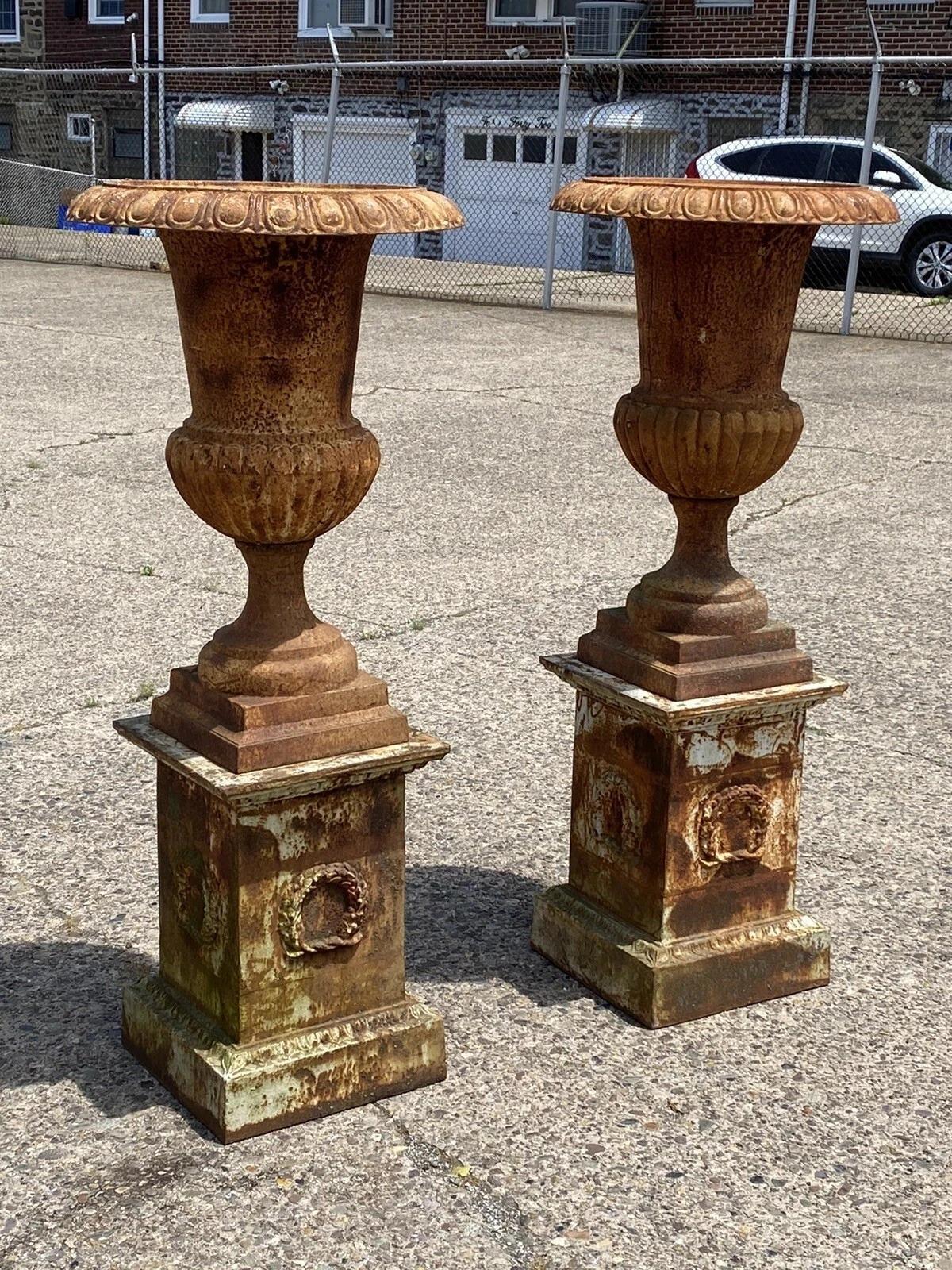 Stile impero Fioriera da giardino in ghisa Campana in stile francese da 62