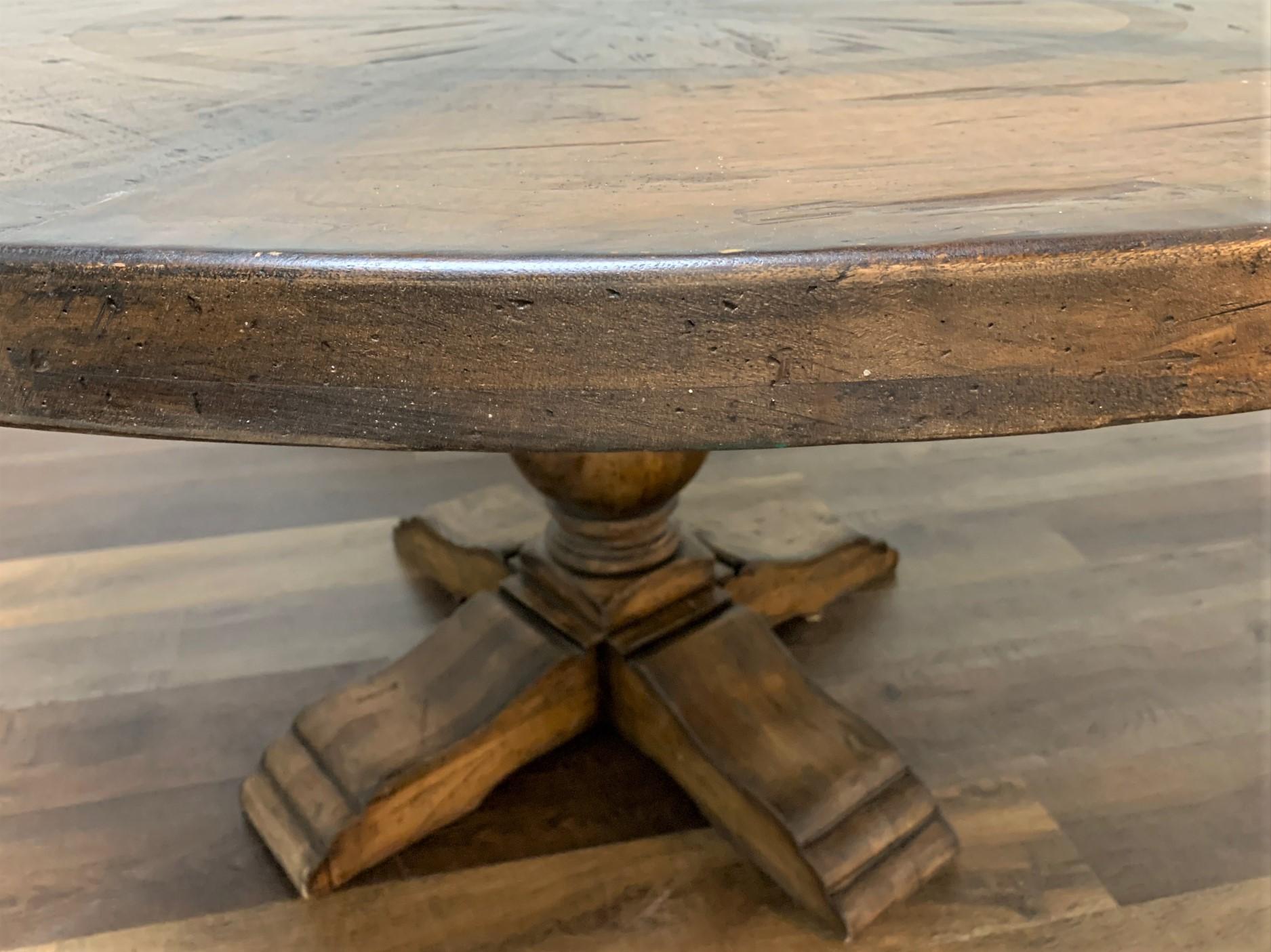 Contemporary French Style Custom Crafted Alderwood & Walnut Center Table