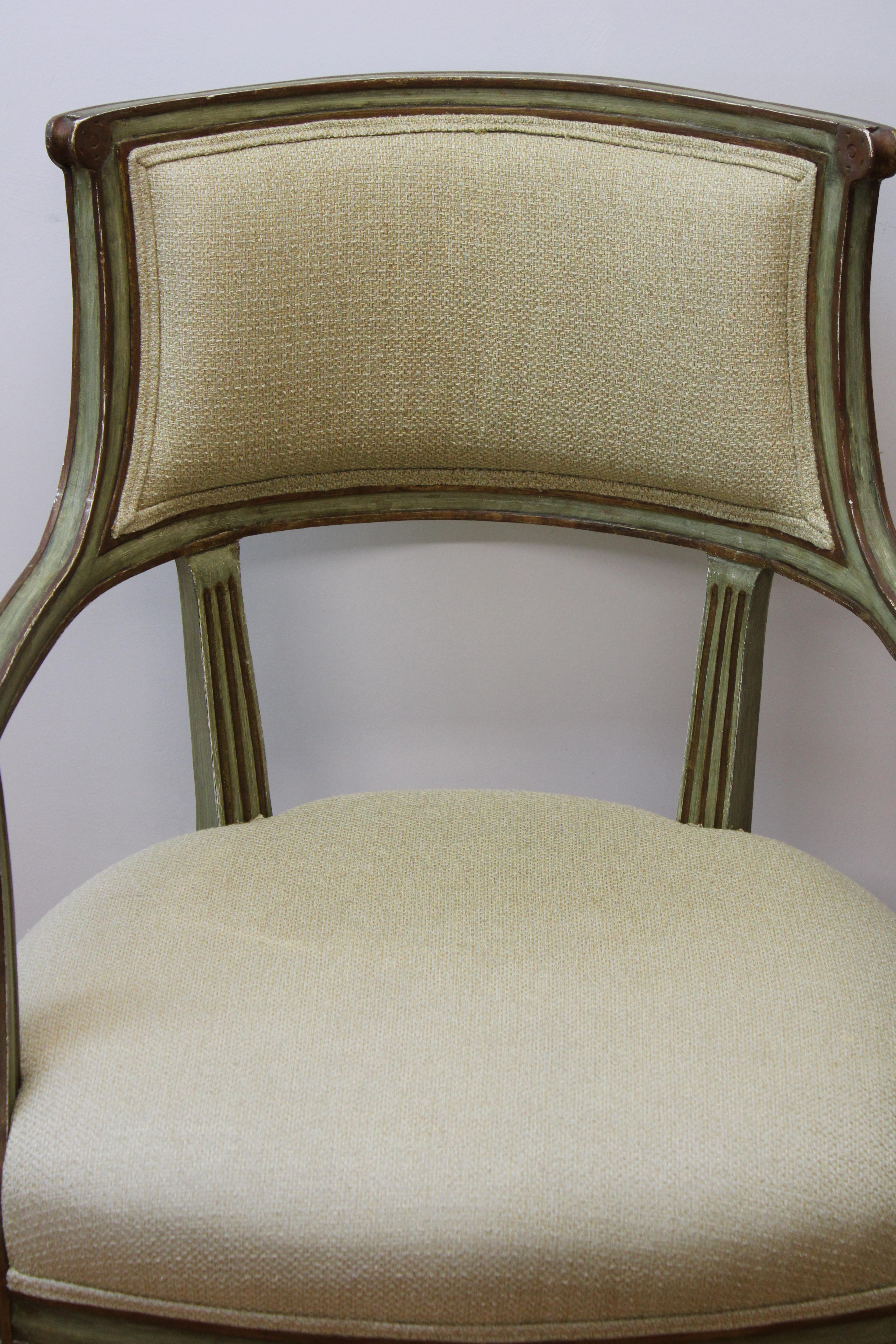 C. 20th Century

Adorable French style upholstered arm chair.