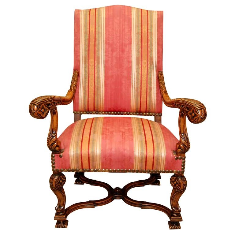 Frenchstyle Armchair For Sale at 1stDibs french style armchairs