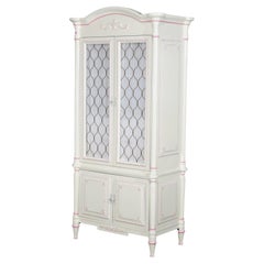 French Style Armoire With Rose Pick Accents 20hC