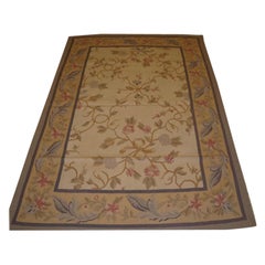 French Style Aubusson, Floral Design in Soft Pastel Colours, About 10 Years Old