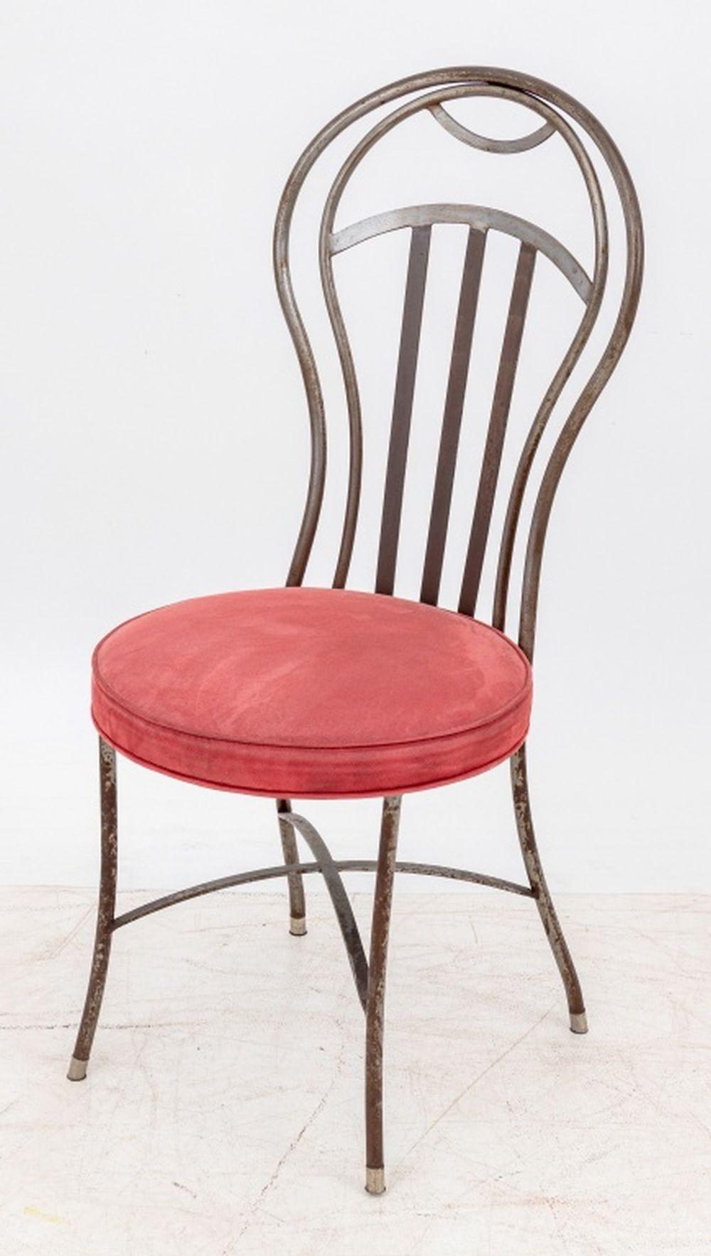 French Style Balloon Back Steel Side Chairs, 6 For Sale 1