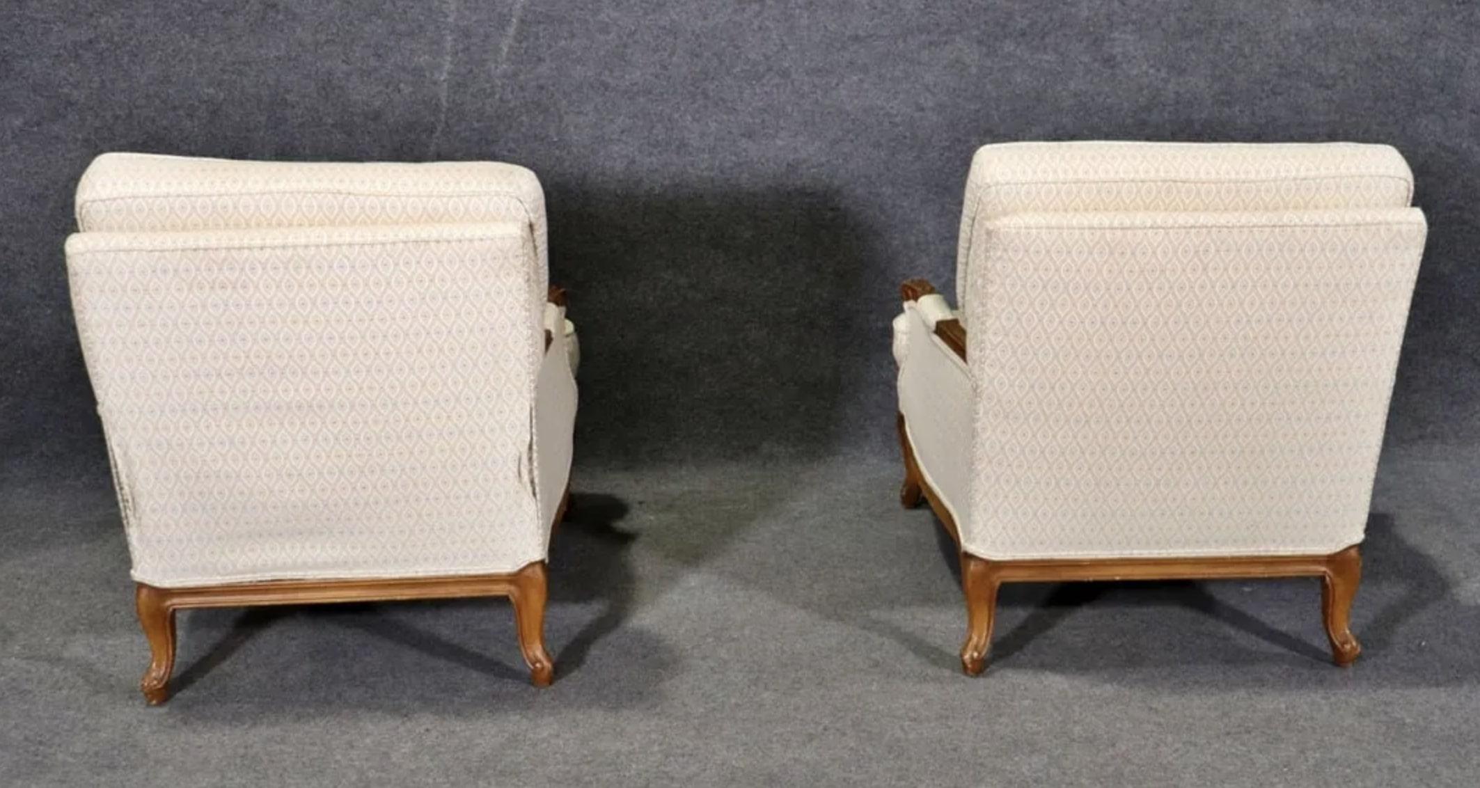 20th Century French-style Bergère Chairs For Sale