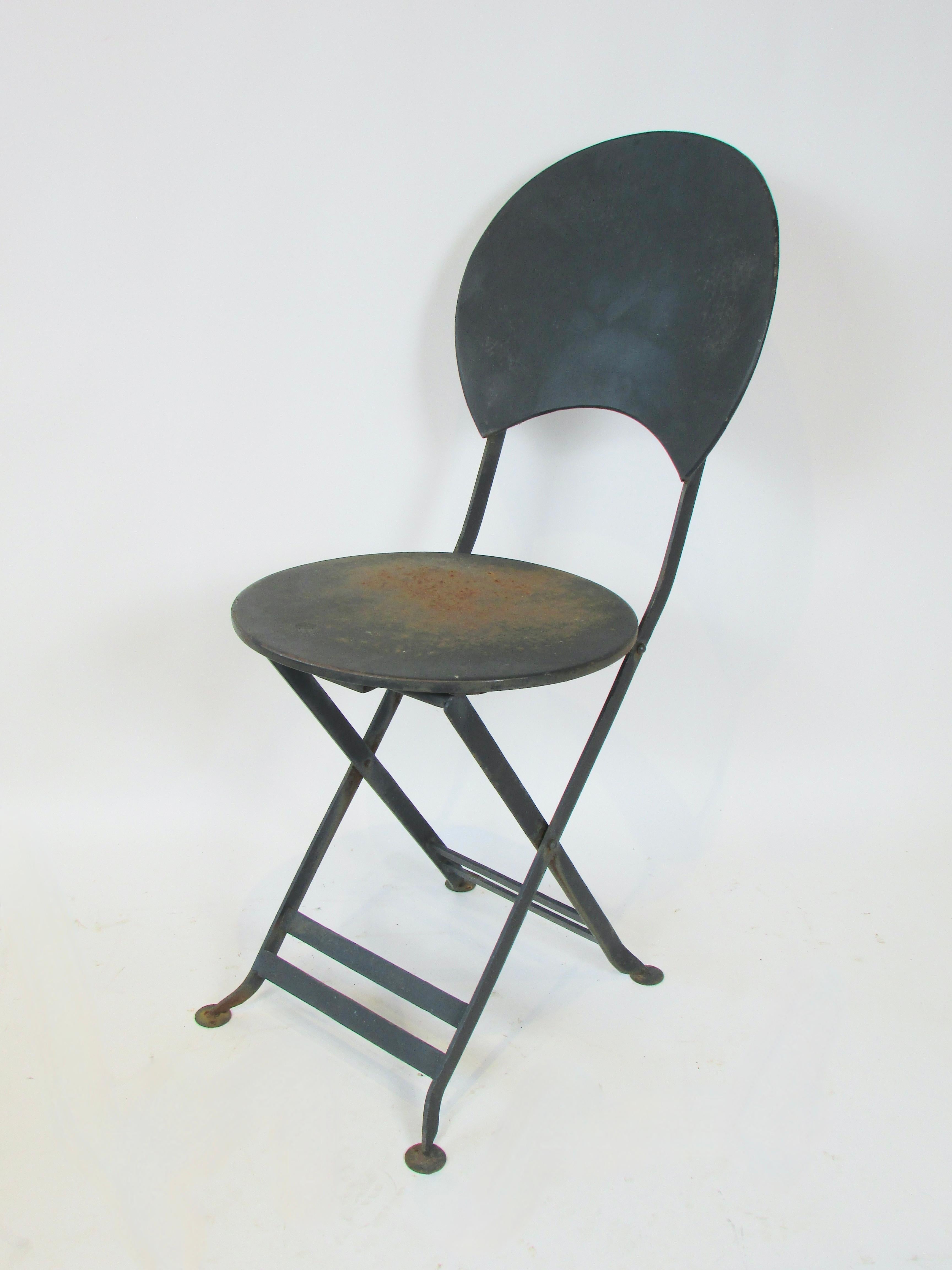French style bistro chairs with table For Sale 2