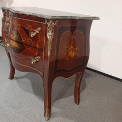 French-style bombé commode (chest of drawers) in the Louis XV style