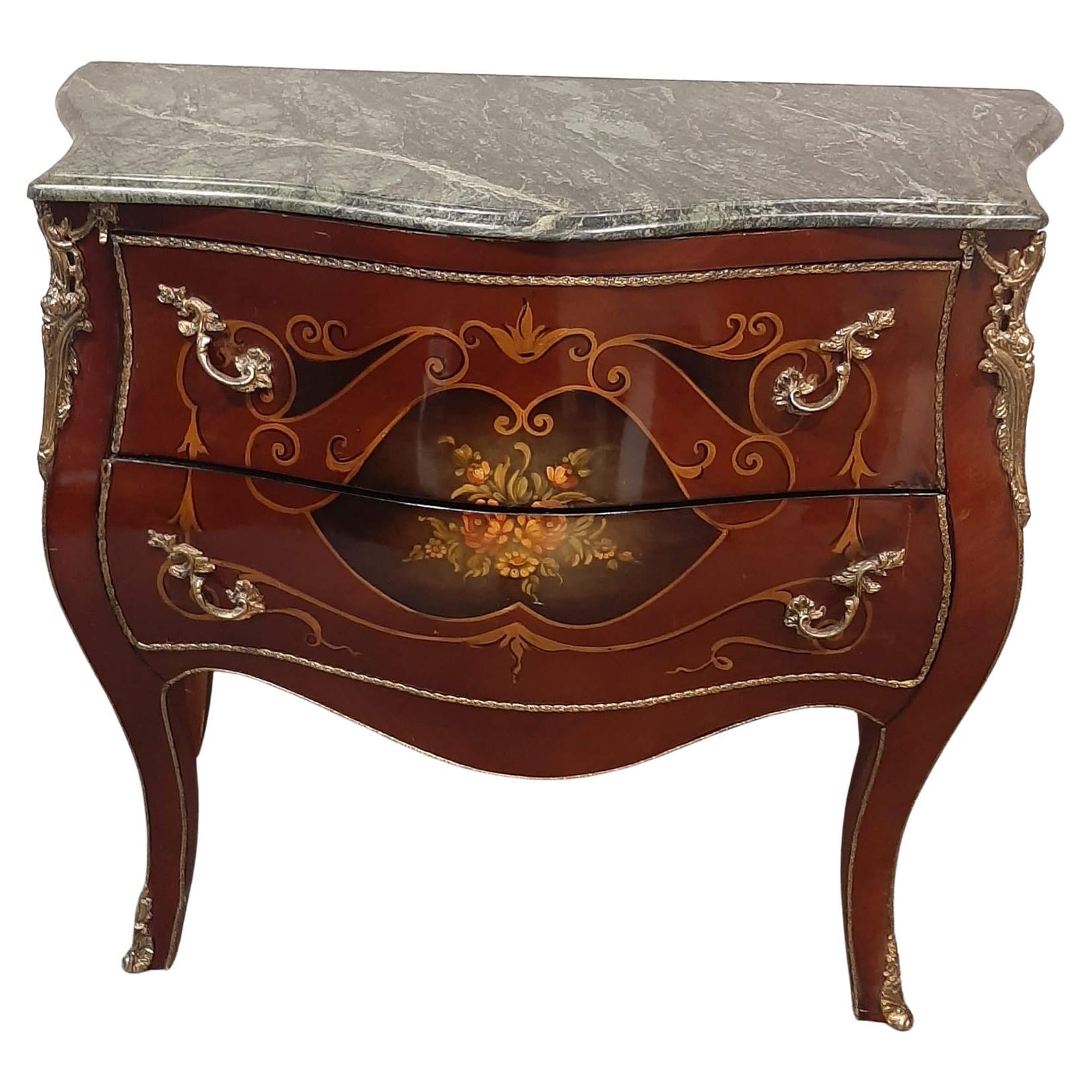 French-style bombé commode (chest of drawers) in the Louis XV style