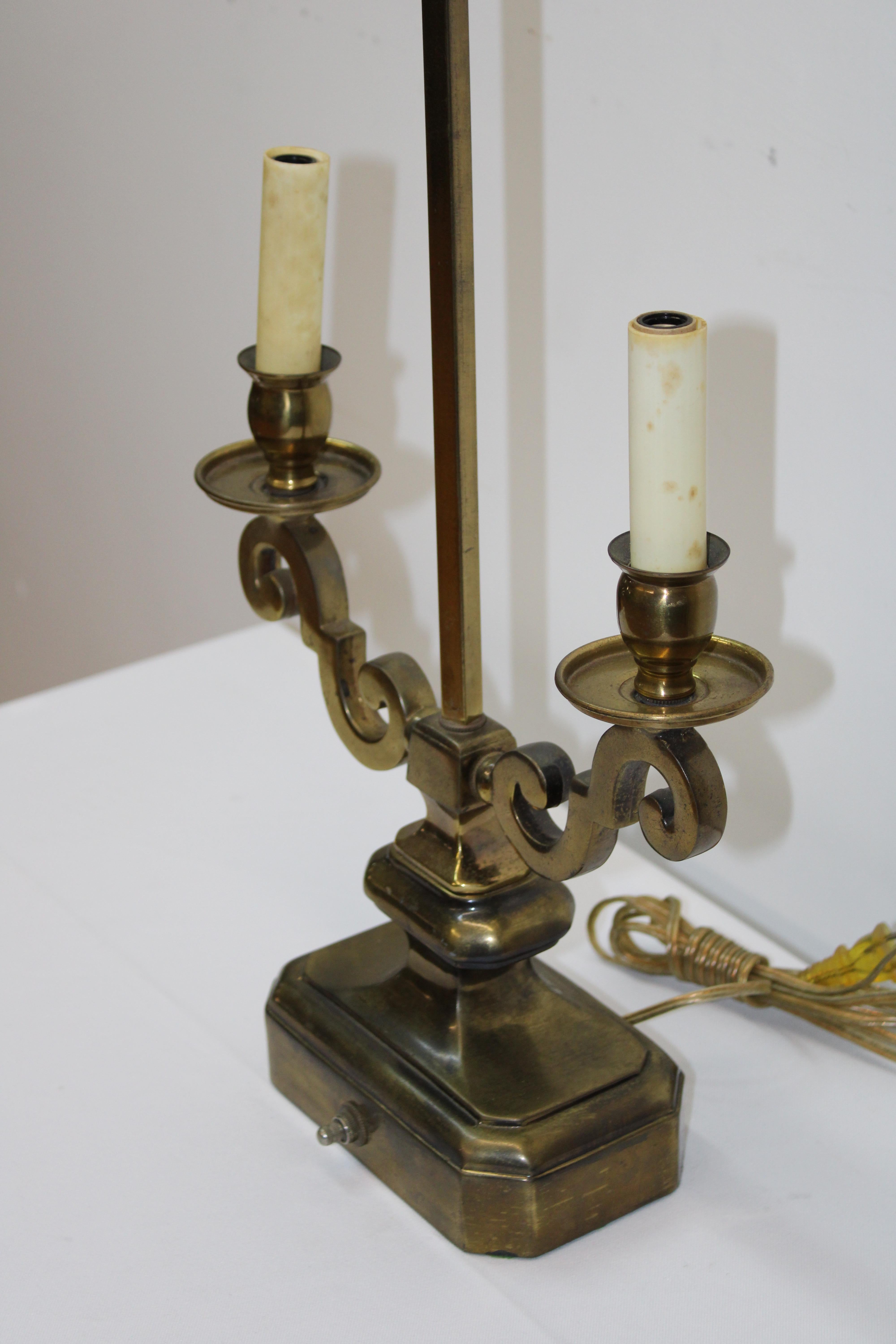 French Style Brass Candelabra Converted to Table Lamp For Sale 3