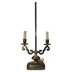 Vintage French Style Brass Candelabra Converted to Table Lamp