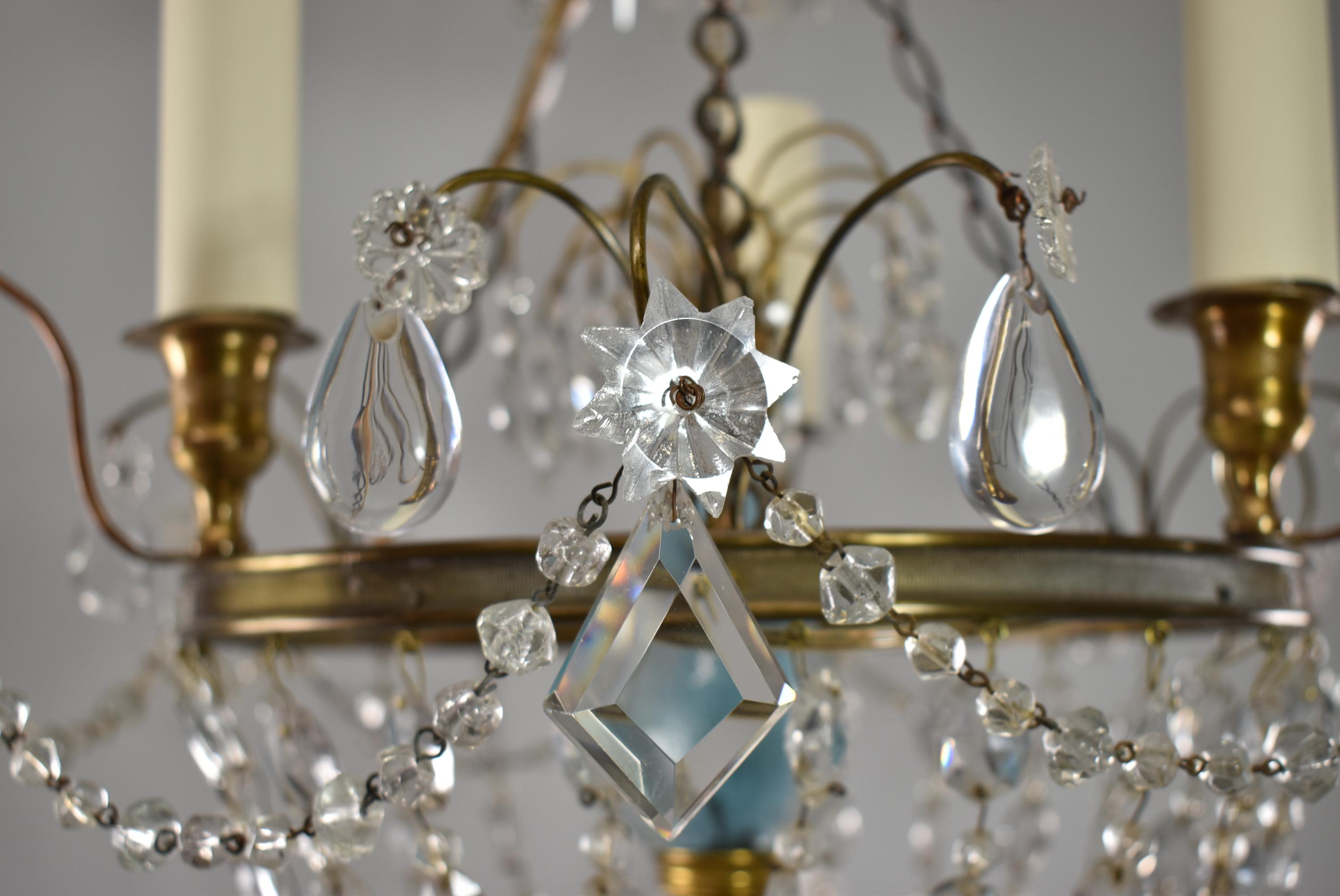 painted chandeliers before and after