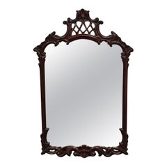 French  Style Carved Mahogany Frame Wall Mirror