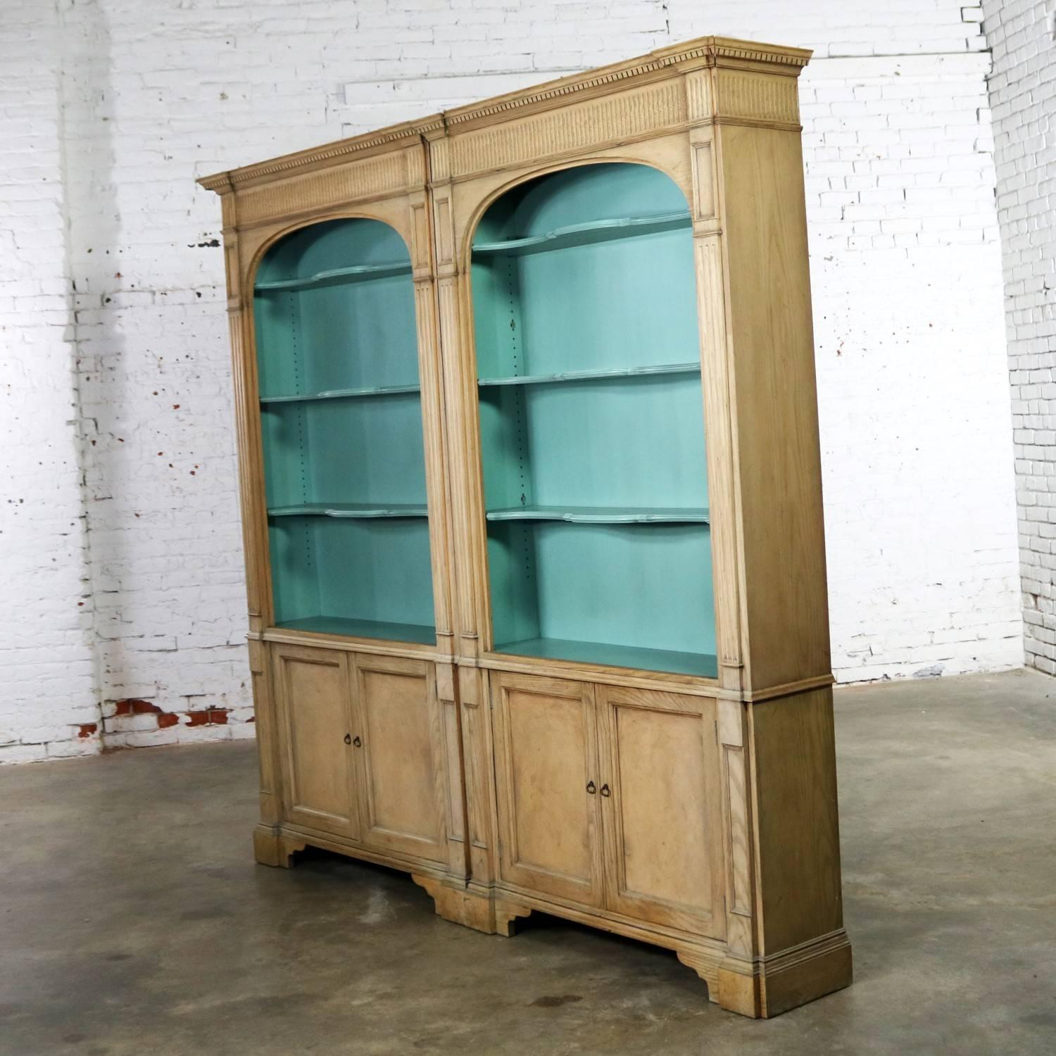 turquoise china cabinet