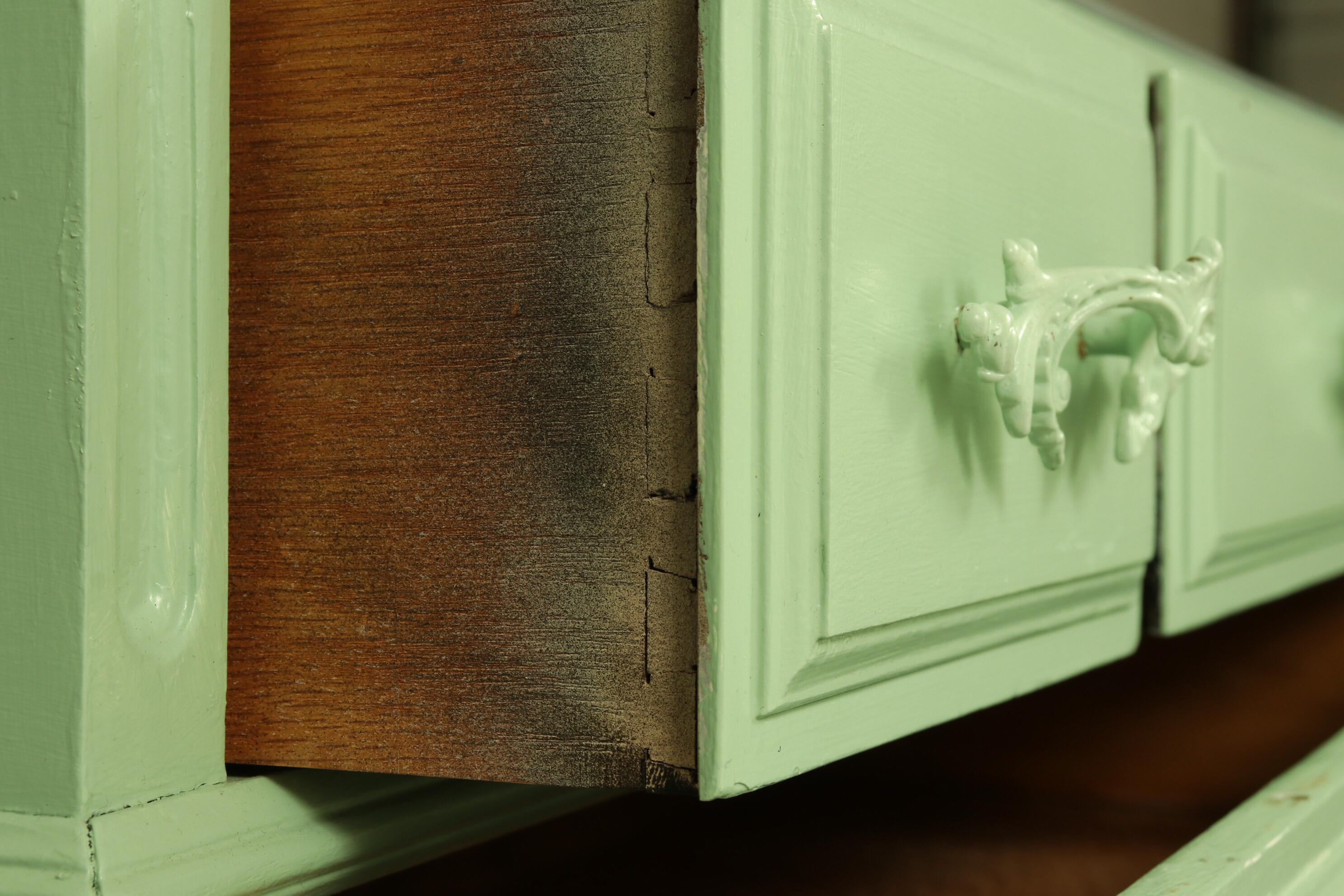 sage green drawers