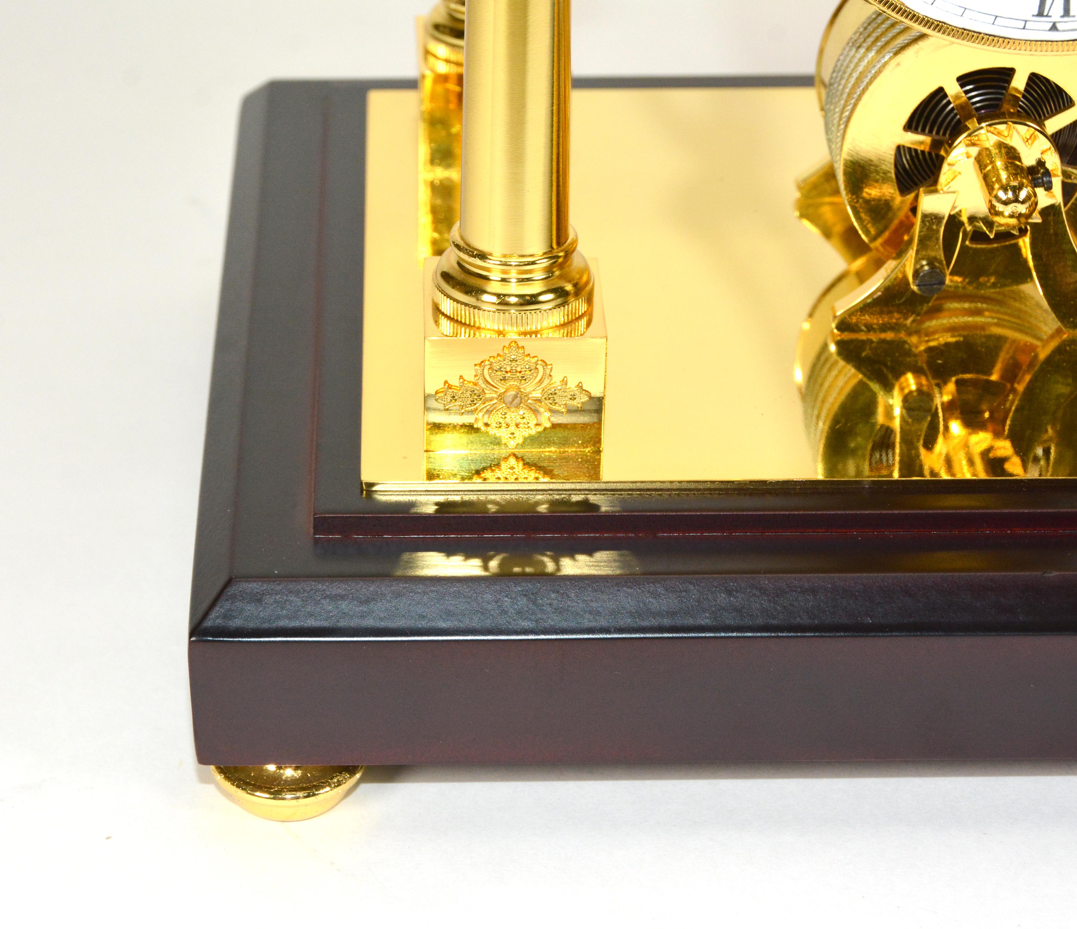 French Style Conical Pendulum Rotary Flying Ball Fusee Noiseless Skeleton Clock For Sale 10