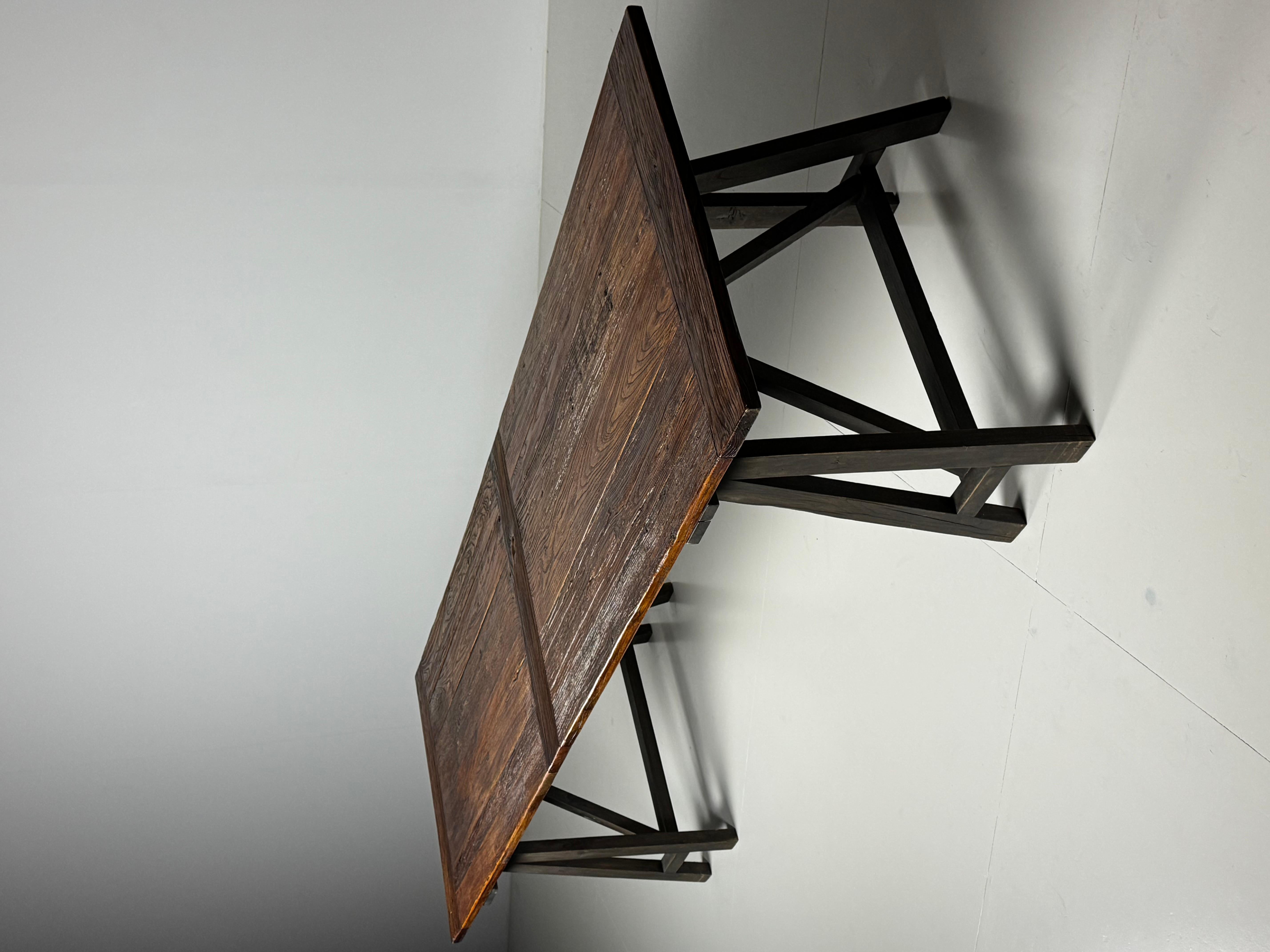 Mesa de comedor estilo francés caballetes 300cm en venta 9