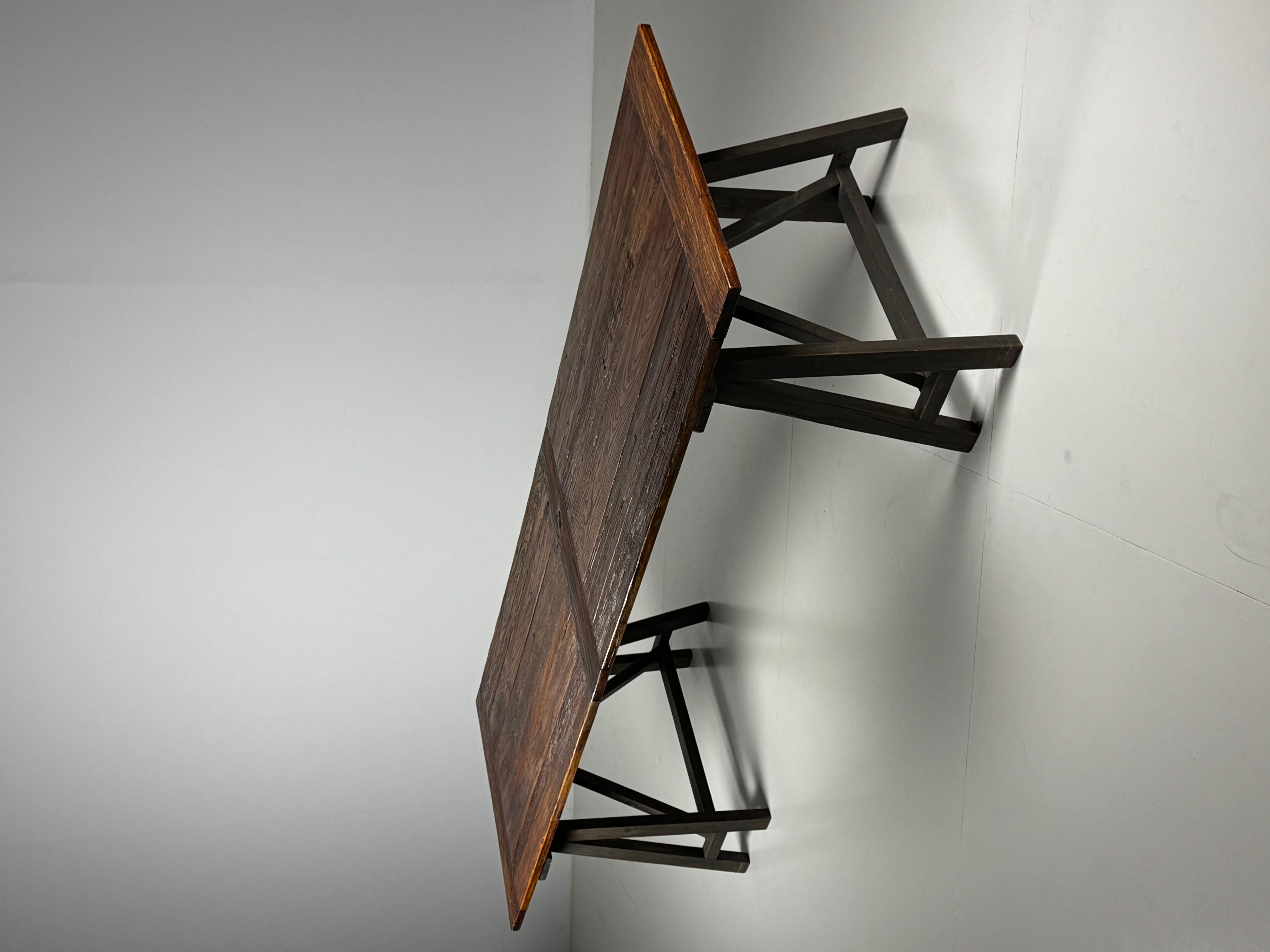 Mesa de comedor estilo francés caballetes 300cm en venta 10