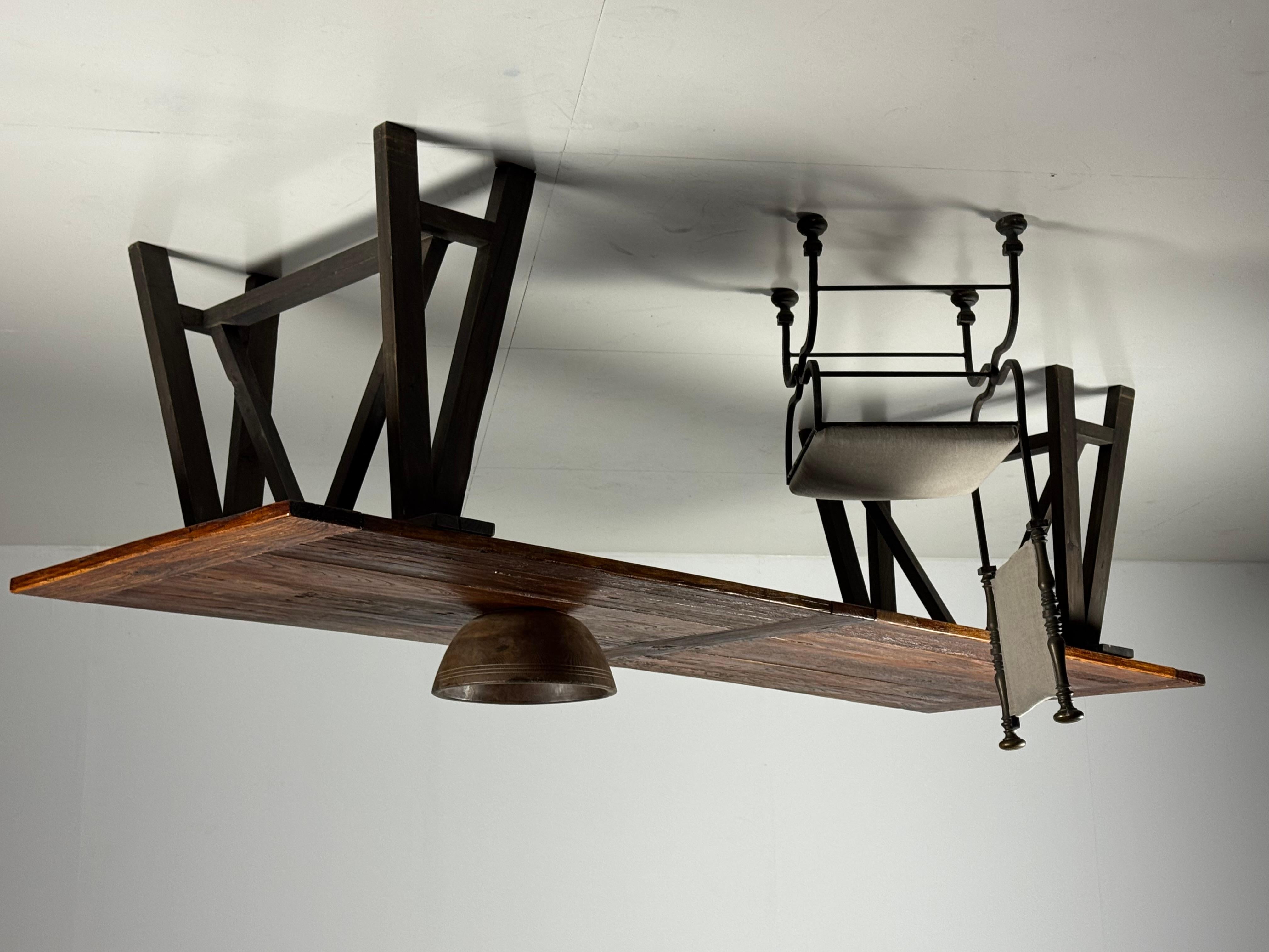 Mesa de comedor estilo francés caballetes 300cm en venta 14