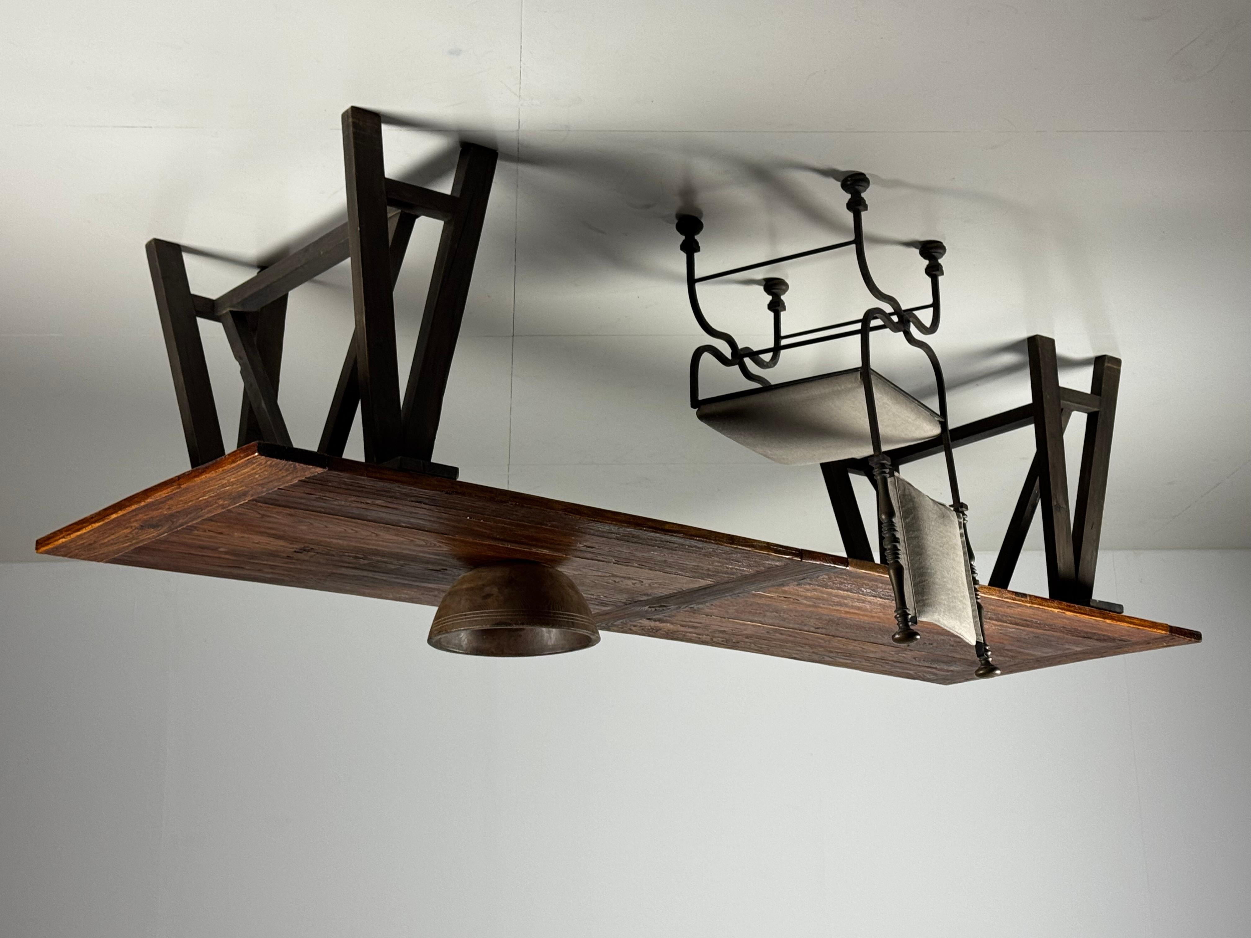 Mesa de comedor estilo francés caballetes 300cm en venta 15