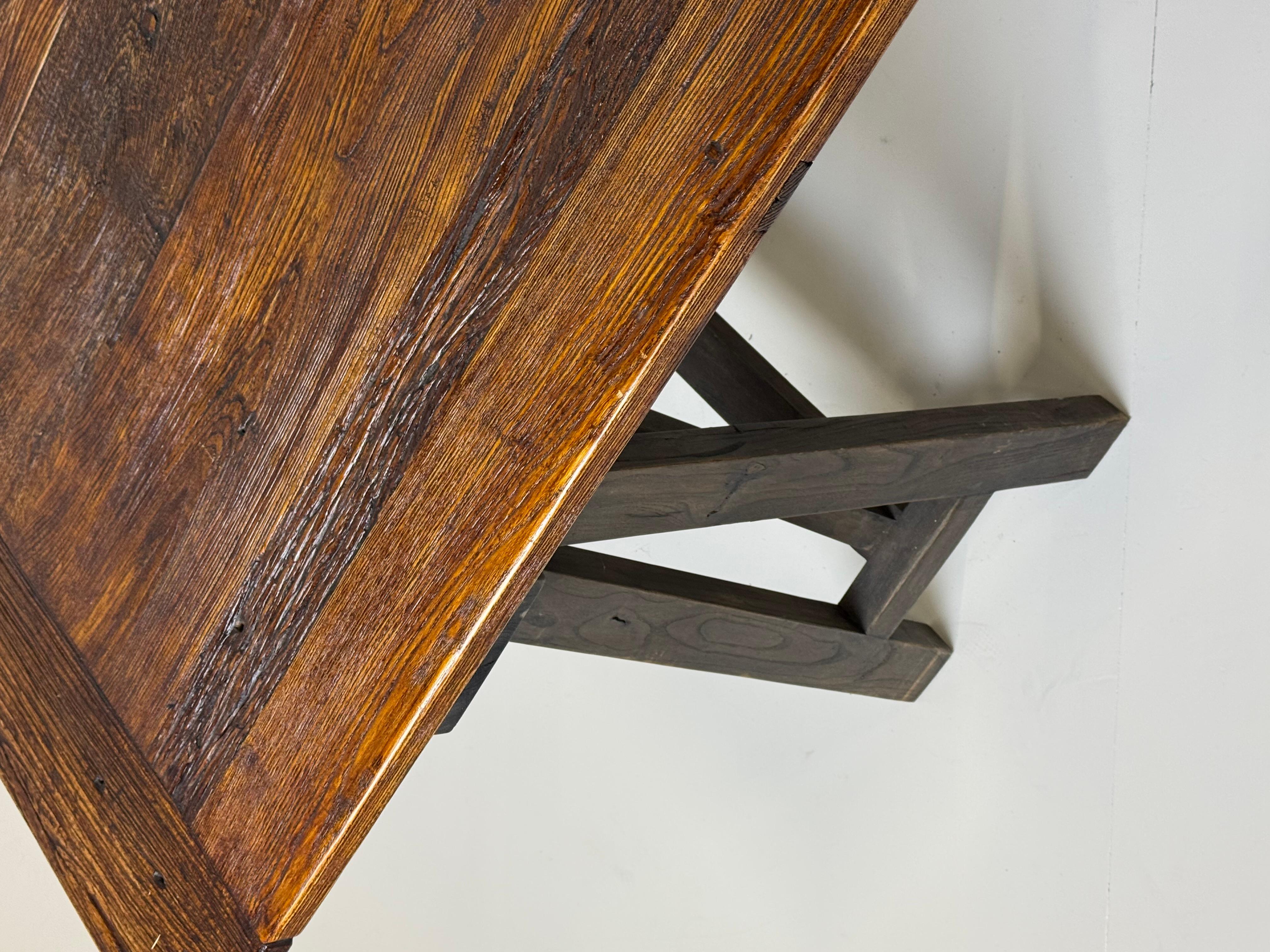 Mesa de comedor estilo francés caballetes 300cm Madera en venta