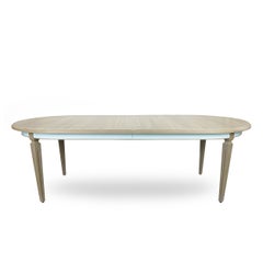 French Style Dining Table with 2 Leaf Extensions