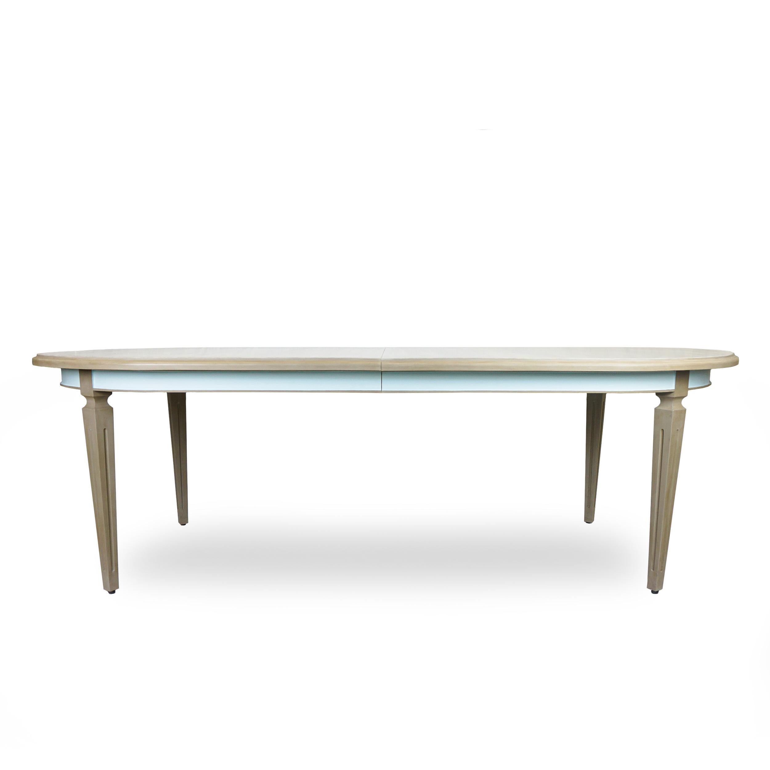 white french dining table