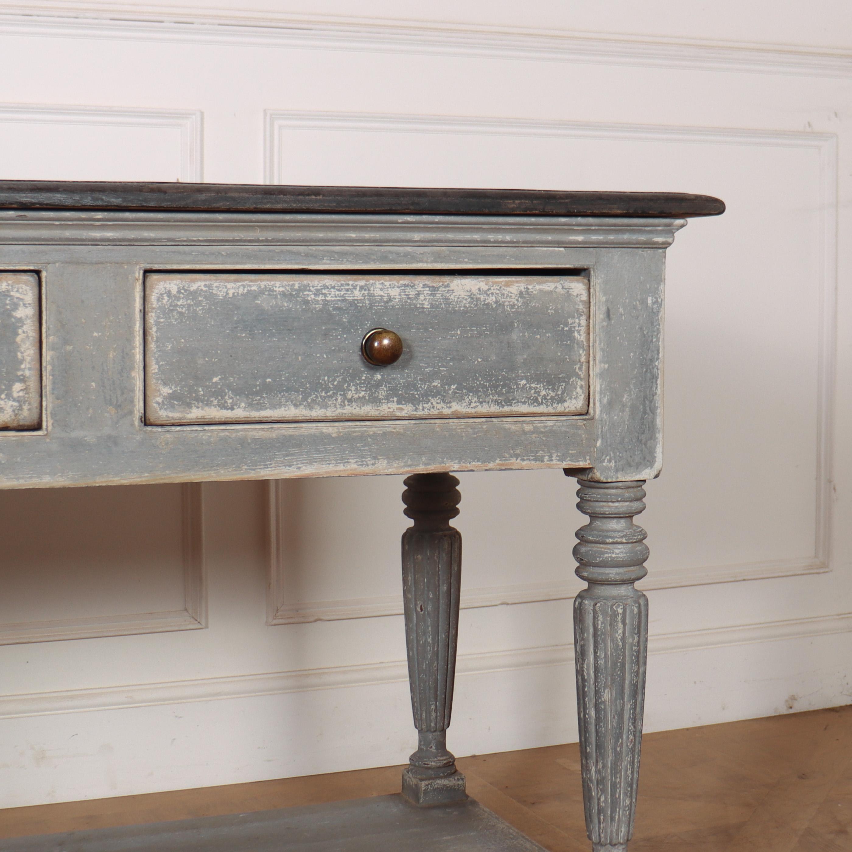 Painted French Style Drapers Console For Sale