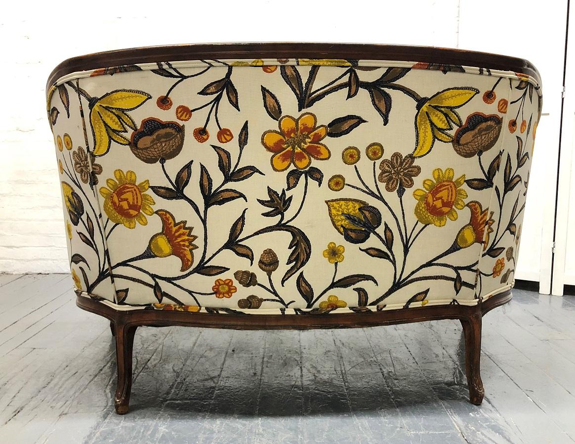 floral love seat