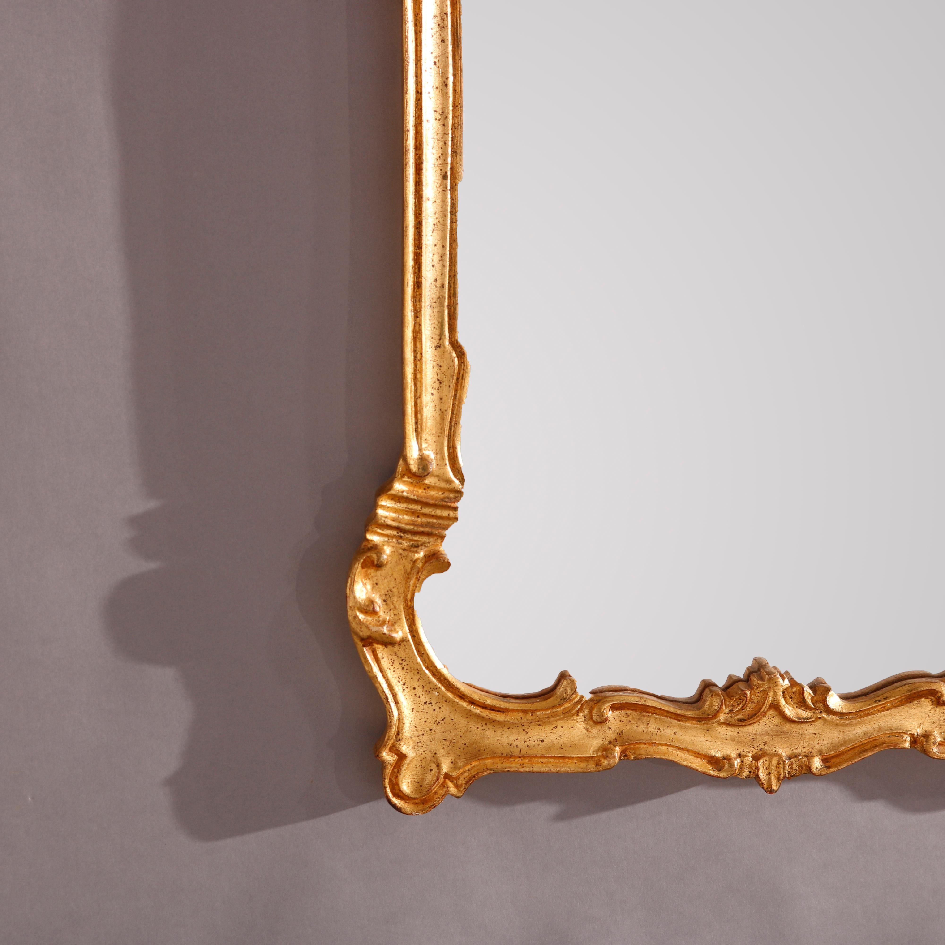 French Style Giltwood Wall Mirror 20th Century 2