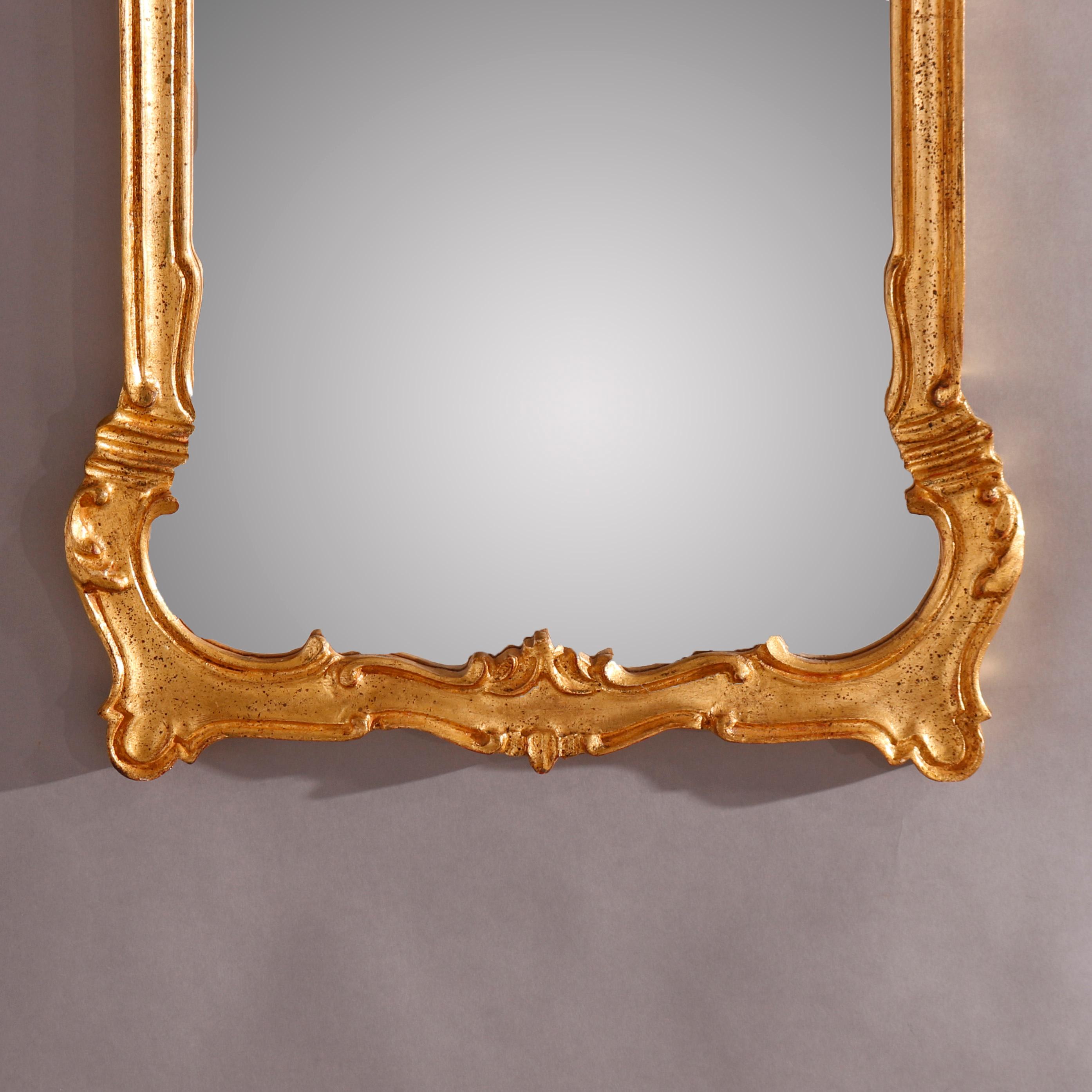 French Style Giltwood Wall Mirror 20th Century 3