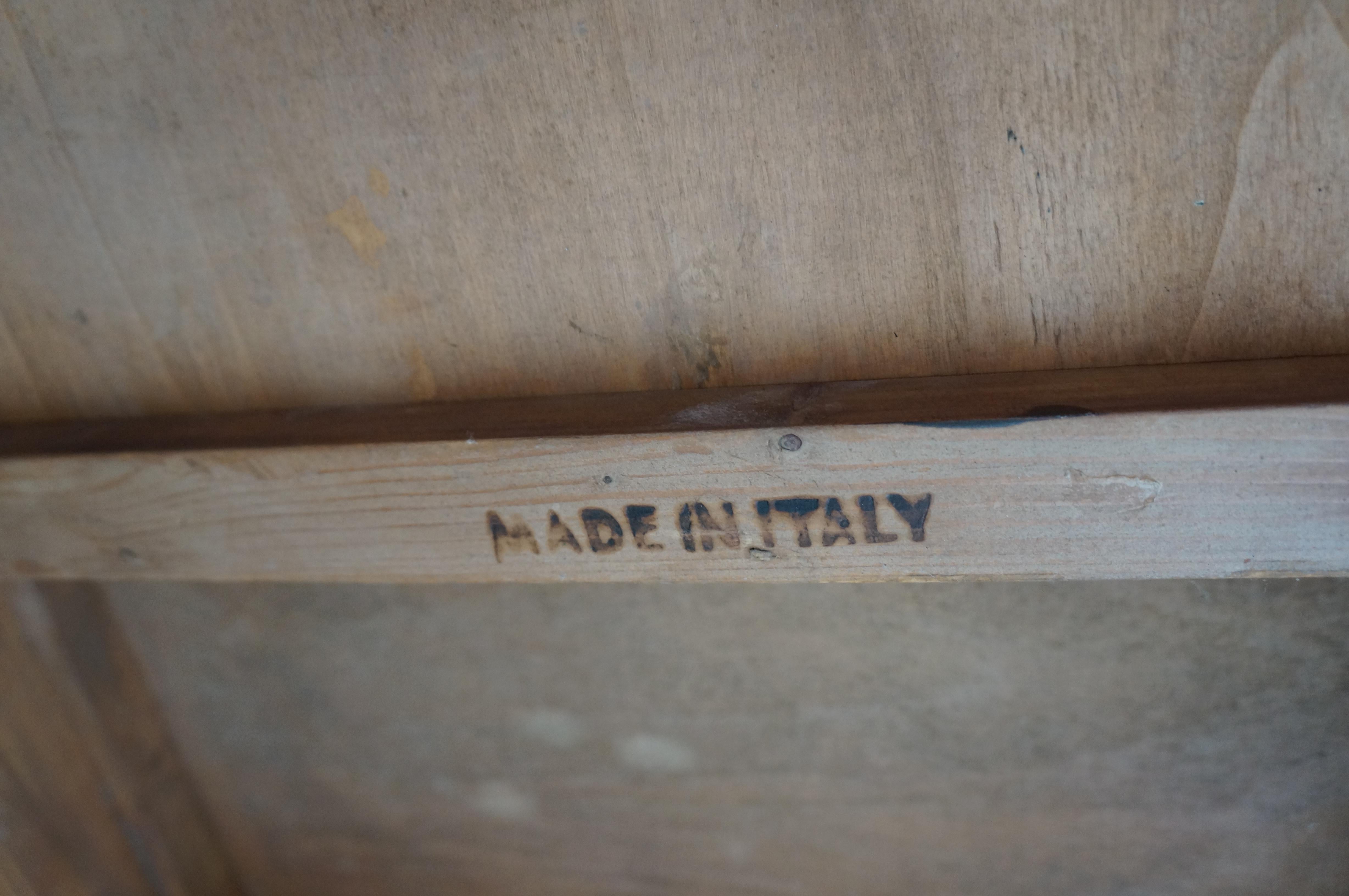 Walnut French Style Hand Carved Italian Table Desk For Sale