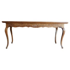 Antique French Style Hand Carved Italian Table Desk