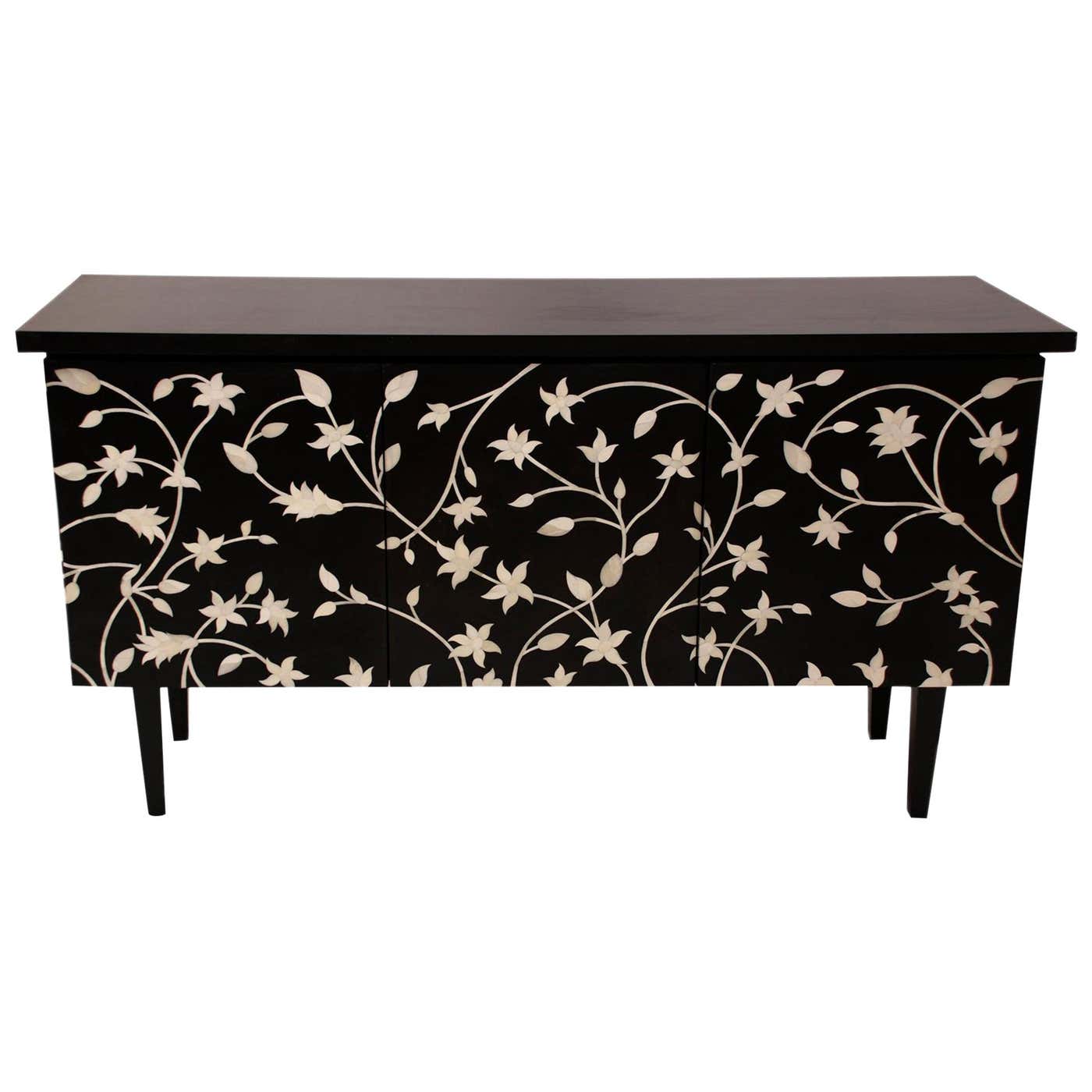 French Style Inspired Bone Inlay with Resin Buffet Sideboard For Sale ...