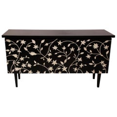 French Style Inspired Bone Inlay with Resin Buffet Sideboard