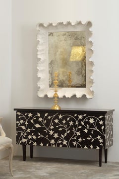 French Style Inspired Resin and Bone Inlay Buffet Sideboard