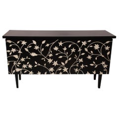 French Style Inspired Resin and Bone Inlay Buffet Sideboard