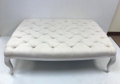 French Style Large Tufted Bench / Coffee Table